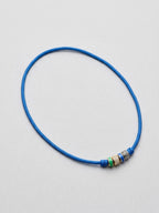The Electric Blue Modern Cord Necklace