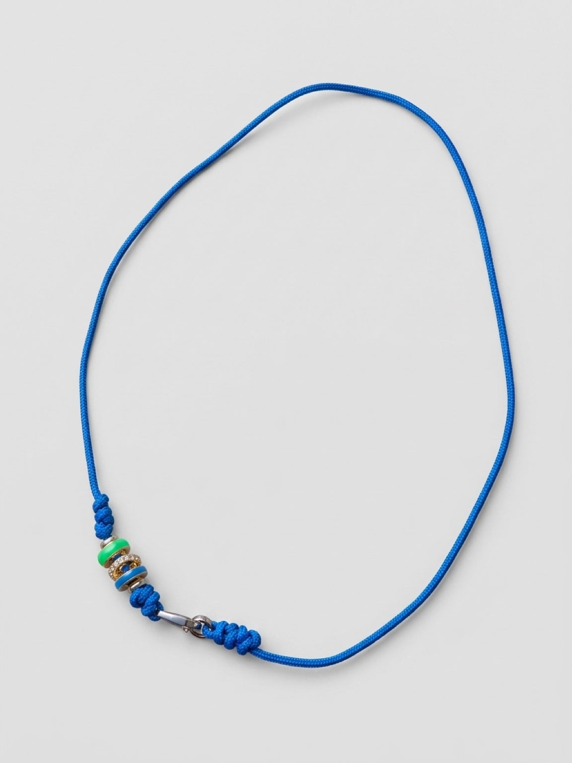 The Electric Blue Modern Cord Necklace