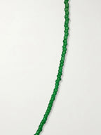 Green Glass Fish Necklace