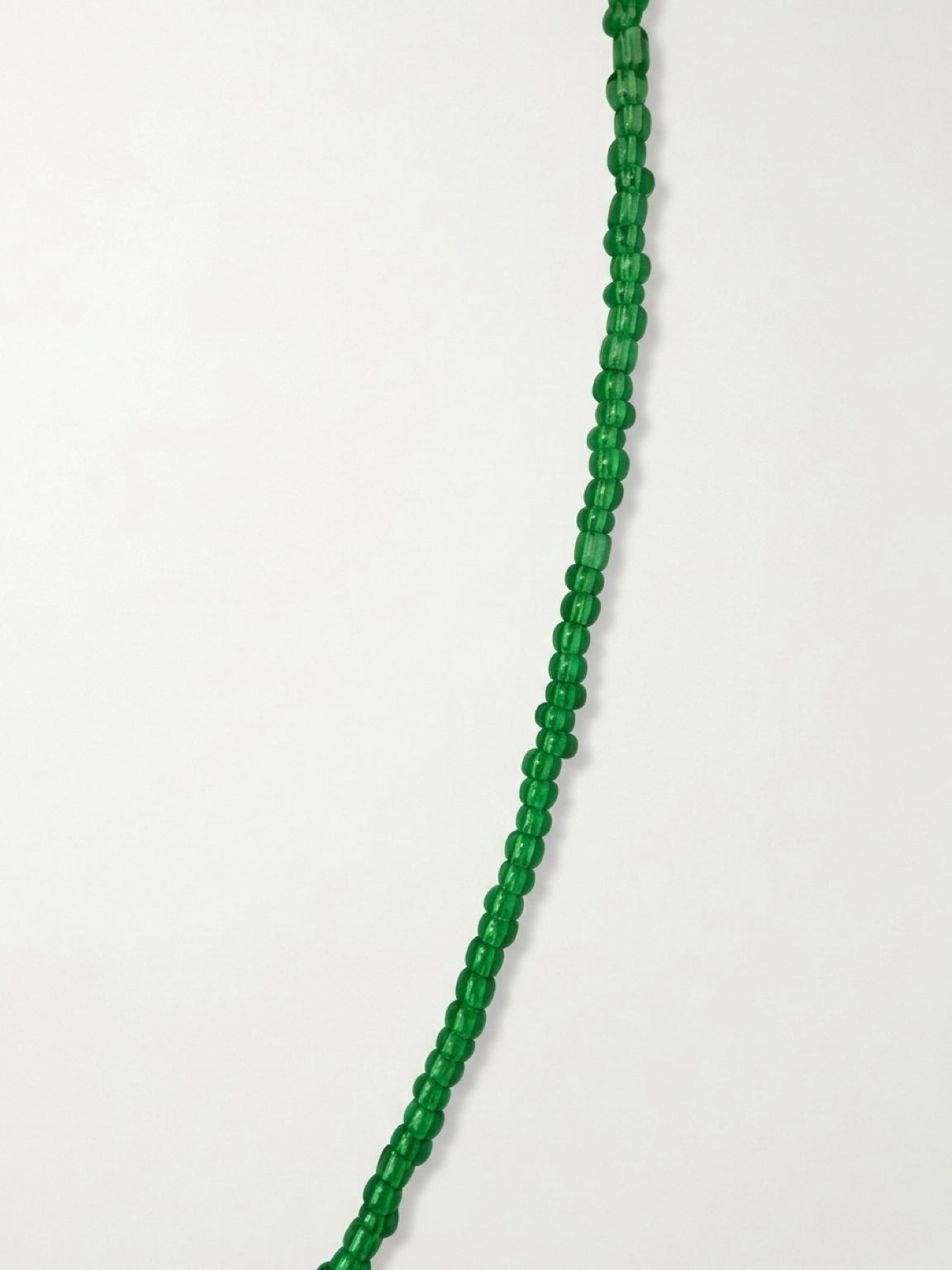 Green Glass Fish Necklace