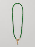 Green Glass Fish Necklace