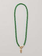 Green Glass Fish Necklace