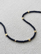 Navy Heart Necklace
