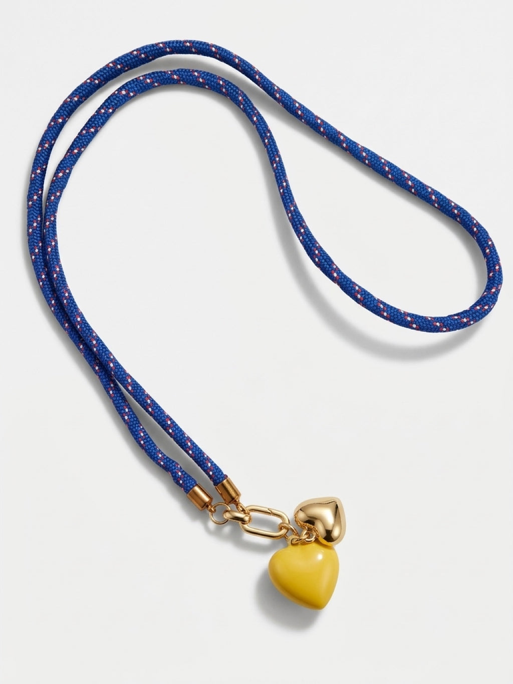 Two Hearts Cord Necklace
