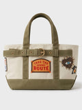 Take the Scenic Route Mini Tote — Patched Canvas Bag