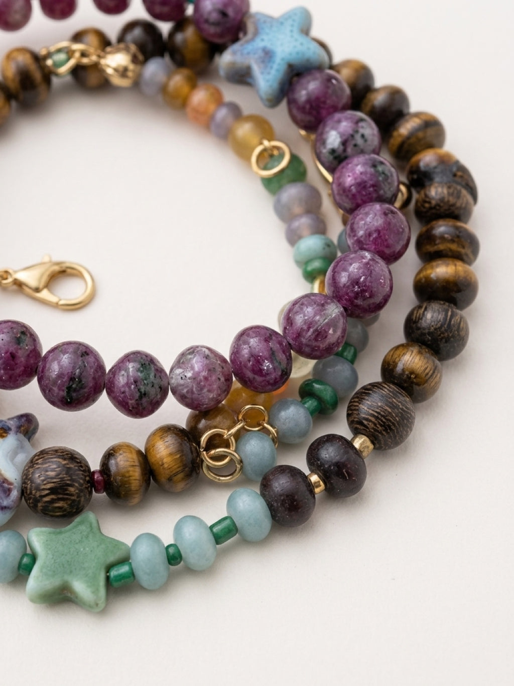 Starry Beaded Bracelet Stack