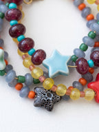 Starry Beaded Bracelet Stack