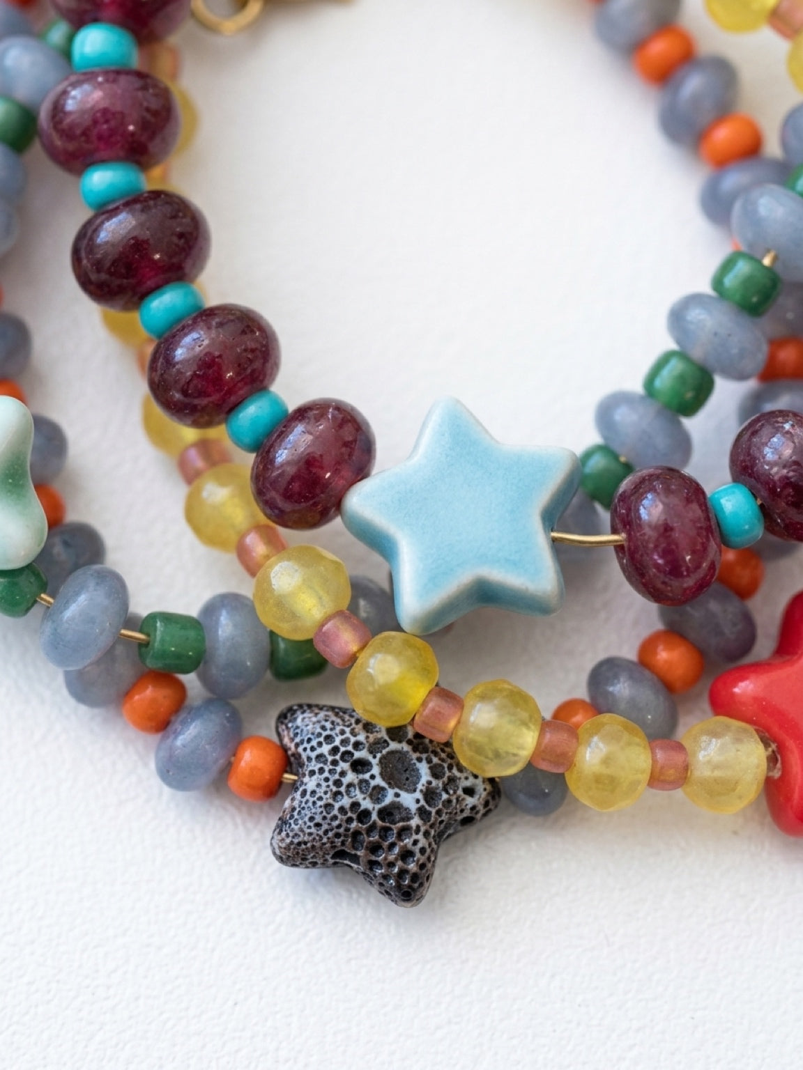 Starry Beaded Bracelet Stack