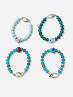 Hand-Painted Charm Beaded Bracelets
