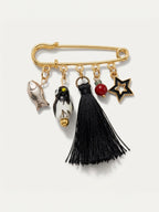 Whimsical Charm Statement Safety Pin – Quirky Mix-and-Match Accessory for Sneakers, Bags, & Jackets