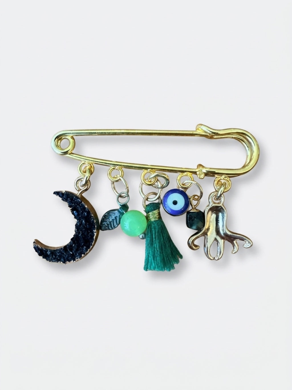 Whimsical Charm Statement Safety Pin – Quirky Mix-and-Match Accessory for Sneakers, Bags, & Jackets