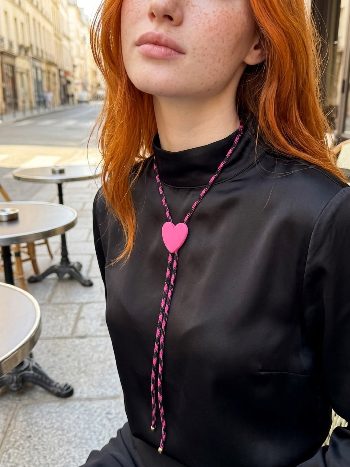 Heart Bolo Tie Necklace