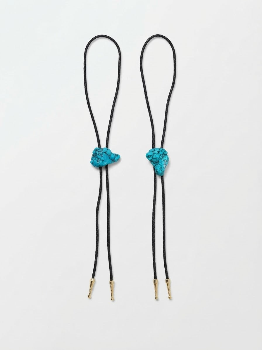 Turquoise-Style Stone Bolo Tie