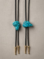 Turquoise-Style Stone Bolo Tie
