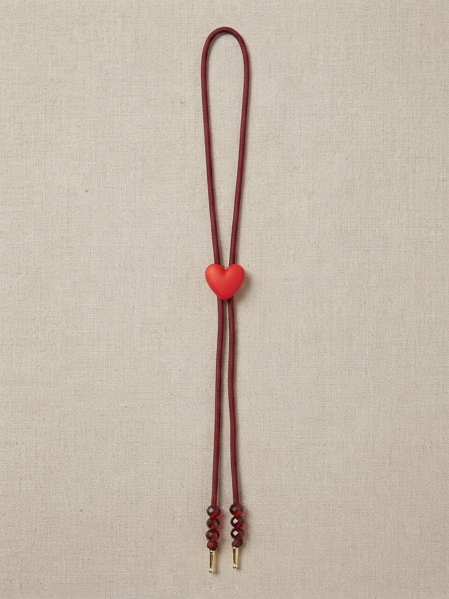 Heart Bolo Tie Necklace