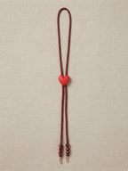 Heart Bolo Tie Necklace
